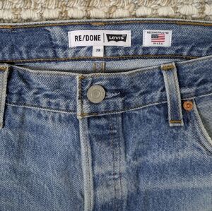 RE/DONE Levi's Blue Straight Jeans Classic Vintage Style